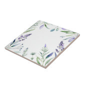 Lavendel en eucalyptus Waterverf Tegeltje (Zijkant)