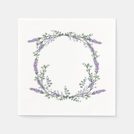 Lavendel- en Eucalyptusservetten Servet (Voorkant)