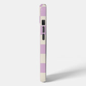 Lavendel en gebroken wit dambord Case-Mate iPhone case (Achterkant / Links)