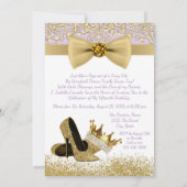 Lavendel en goud Quinceanera verjaardagsfeestje Kaart (Achterkant)