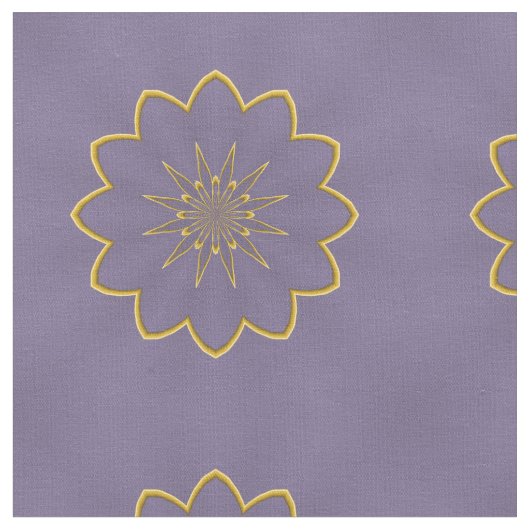 Lavendel en Goud Stoff Stof (Close Up)