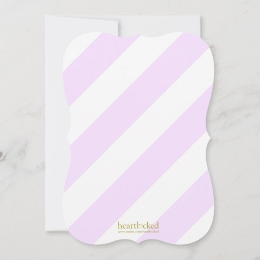 Lavendel en Gouden Prinses Verjaardagsfeest Kaart (Achterkant)