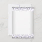 Lavendel en grijs Baby shower Dank u Bedankkaart (Achterkant)