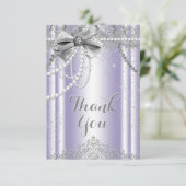 Lavendel en grijze parel bedankt (Staand voorkant)