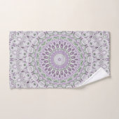 Lavendel en Groen Mandala Patroon Ontwerp Bad Handdoek (Handdoek)