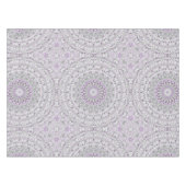 Lavendel en Groen Mandala Patroonontwerp Tafelkleed (Voorkant (Horizontaal))