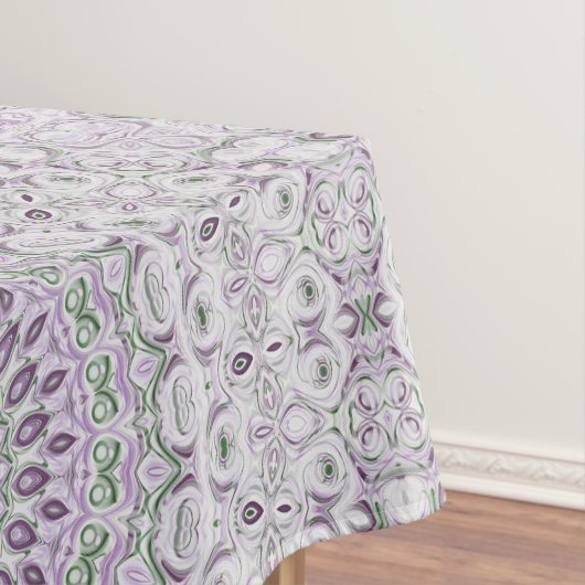 Lavendel en Groen Mandala Patroonontwerp Tafelkleed (Voorbeeld)