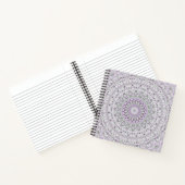 Lavendel en groene mandala patroon ontwerp notitieboek (Binnen)