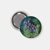 Lavendel en hommel beschilderd met waterverven magneet (Voorkant / Achterkant)