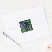 Lavendel en hommel beschilderd met waterverven vierkante sticker (Envelop)