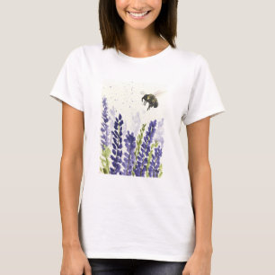 Lavendel en hommel t-shirt