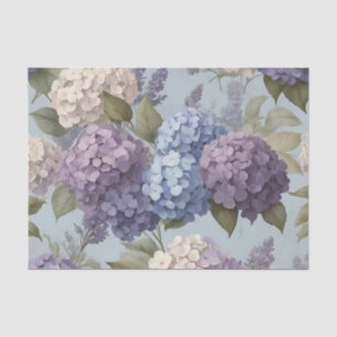 Lavendel en Hortensia Bloemen Tissuepapier