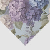 Lavendel en Hortensia Bloemen Tissuepapier (Detail)