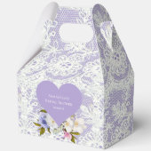 Lavendel en Kant Bruidsfeest Bedankdoosjes (Voorkant)