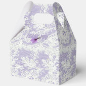 Lavendel en Kant Bruidsfeest Bedankdoosjes (Achterkant)