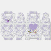 Lavendel en Kant Bruidsshower Bedankdoosjes (Ongevouwen)