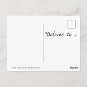 Lavendel en libel gelukkige verjaardag briefkaart (Achterkant)