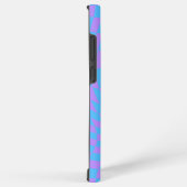 Lavendel en Lichtblauw geruit patroon Samsung Galaxy Hoesje (Rechterkant)