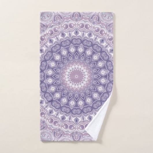Lavendel en Lila Mandala Bad Handdoek (Handdoek)