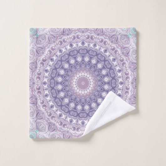 Lavendel en Lila Mandala Bad Handdoek (Wasdoekje)