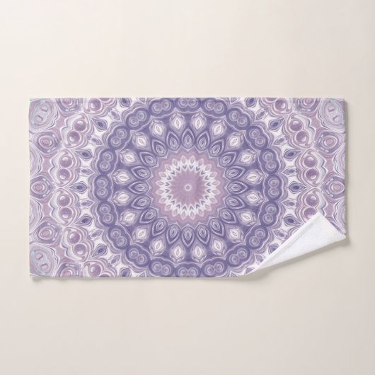 Lavendel en Lila Mandala Bad Handdoek (Handdoek)