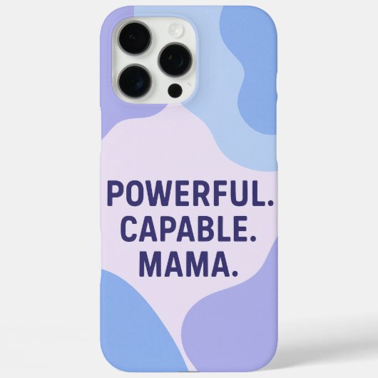 Lavendel en luchtblauwe patronen AI-kunst Case-Mate iPhone Case (Achterkant)