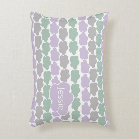 Lavendel en Mint wolken Accent Kussen (Voorkant(Verticaal))