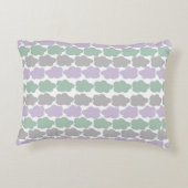 Lavendel en Mint wolken Accent Kussen (Achterkant)