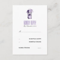 Lavendel en Paarse Bloemen Lantaarn RSVP