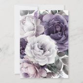 Lavendel en Paarse Boog Bruiloft |  Kaart (Achterkant)