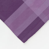 Lavendel en Paarse geruite Custom Name Blanket Fleece Deken (Hoek)
