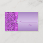 Lavendel en Paarse Plaatskaarten met juwelen Plaatskaartje (Achterkant)