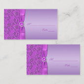 Lavendel en Paarse Plaatskaarten met juwelen Plaatskaartje (Voorkant / Achterkant)