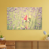Lavendel en Roos Canvas Afdruk (Insitu (Woonkamer))
