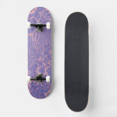 Lavendel en Roze Draaikolken Persoonlijk Skateboard (Voorkant)