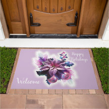 Lavendel en roze poinsettia