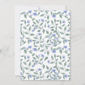 Lavendel en Sage Groen Bloemen Vrijgezellenfeest Kaart (Achterkant)