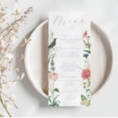 Lavendel en Sage Groene Outdoor Tuin Bruiloft Menu