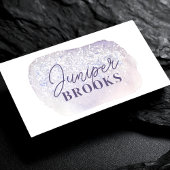 Lavendel en Sering Glitter Social Media QR Code Visitekaartje