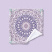 Lavendel en Sering Mandala Patroon Bad Handdoek (Wasdoekje)