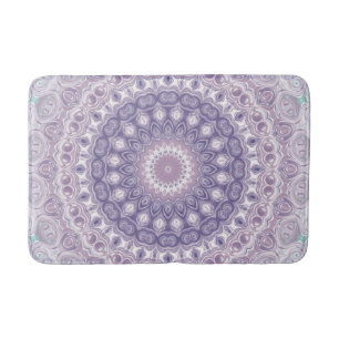 Lavendel en Sering Mandala Patroon Badmat
