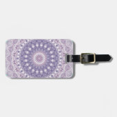 Lavendel en Sering Mandala Patroon Bagagelabel (Voorkant horizontaal)