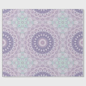 Lavendel en Sering Mandala Patroon Cadeaupapier (Vlak)