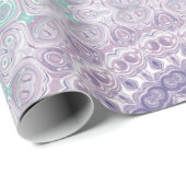 Lavendel en Sering Mandala Patroon Cadeaupapier (Rol Hoek)