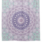 Lavendel en Sering Mandala Patroon Douchegordijn (Voorkant)