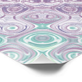 Lavendel en Sering Mandala Patroon Perfect Poster (Hoek)