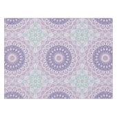 Lavendel en Sering Mandala Patroon Tafelkleed (Voorkant (Horizontaal))