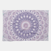 Lavendel en Sering Mandala Patroon Theedoek (Horizontaal)