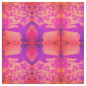 Lavendel en Sinaasappel Kolibries Stof (Swatch)