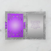 Lavendel en Tin Hart Bedankkaart (Binnen)